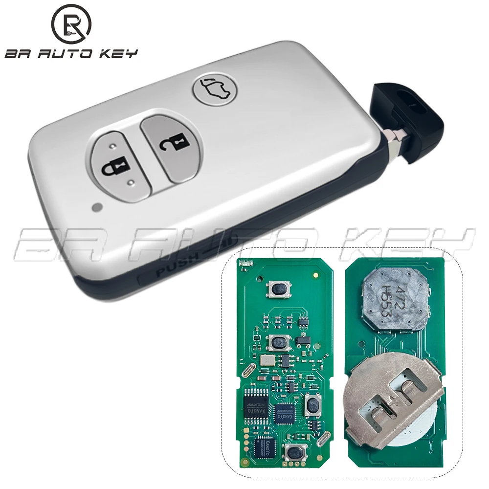 89904-60A50 3Button For Toyota Land Cruiser Prado LC150 2010+ Proximity Smart Remote Key B74EA B77EA 4D-67 Chip 61A541-0030 F433
