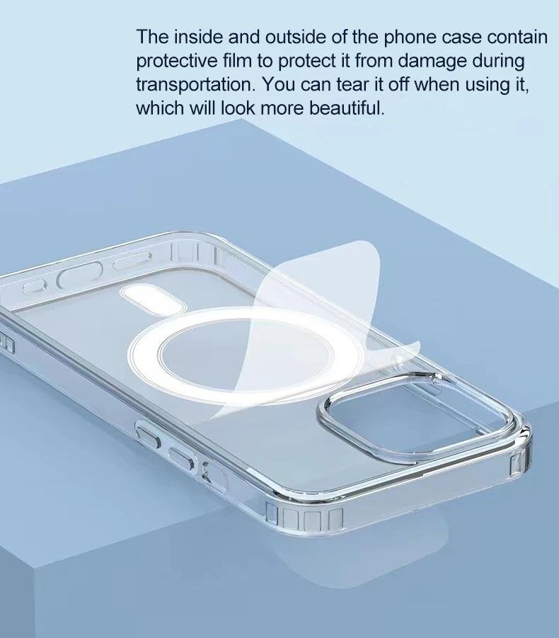 حافظة مغناطيسية Magsafe لهاتف سامسونج جالاكسي S25 S24 S23 S22 Ultra Plus S 25 24 23 S25Ultra شحن لاسلكي غطاء شفاف مقاوم للصدمات