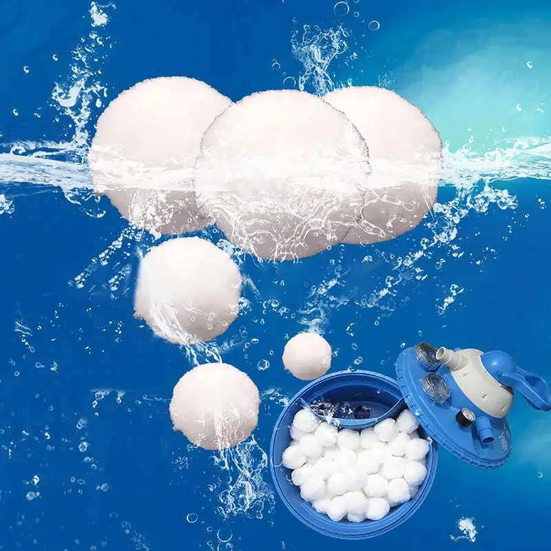 200-1500g Swimming Pools Filter Balls Portable Wet Dry Cotton Canister Clean Fish Tank Filter Material Water Purification Fiber