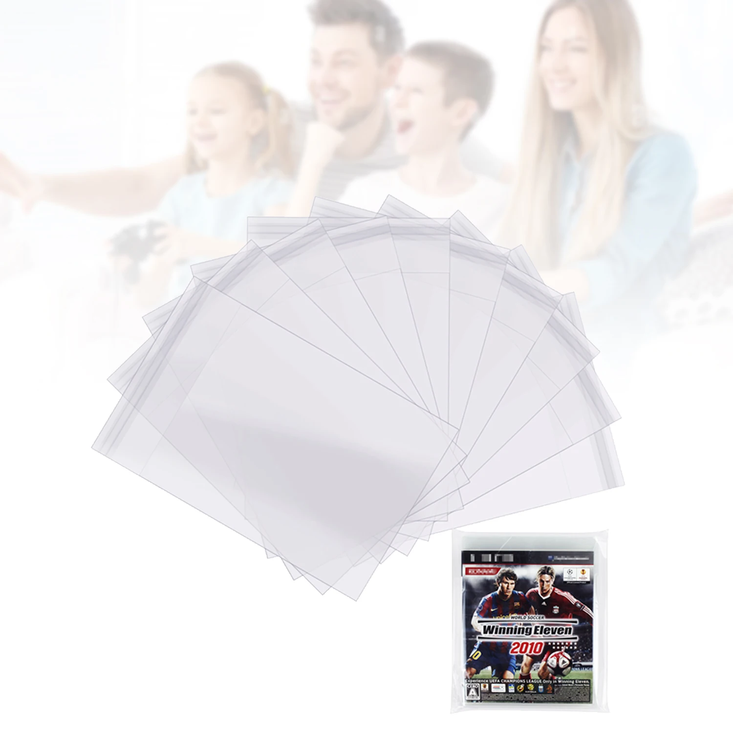 100 unids/pack caja de juego de CD fundas de bolsa de plástico OPP resellables para Sony PS2 PS3 PS4 PS5 XBOX 360 XBOX ONE accesorios de almacenamiento