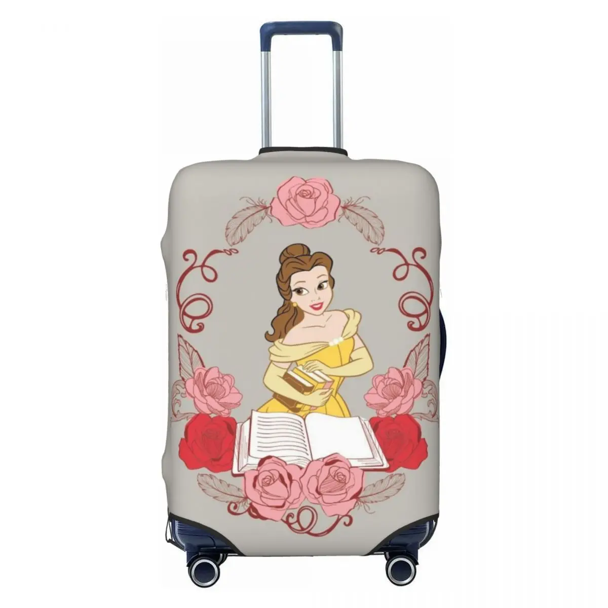 

Чехол для чемодана с изображением героев фильма «Красавица и Чудовище», моющийся, защитный, для чемоданов 18-32 дюймов