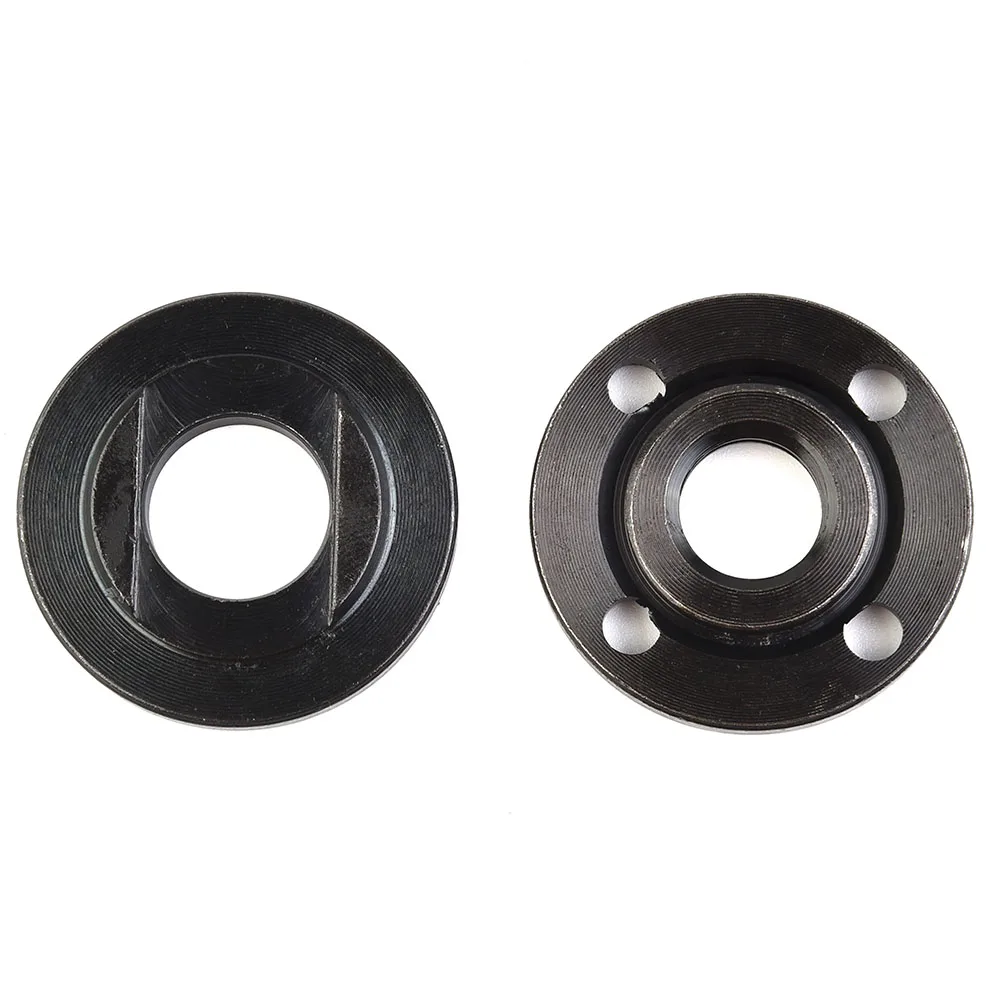 2pcs M14 Thread Replacement Angle Grinder Inner Outer Flange Nut Set Replacement For 14mm Spindle Thread Angle Grinder Access