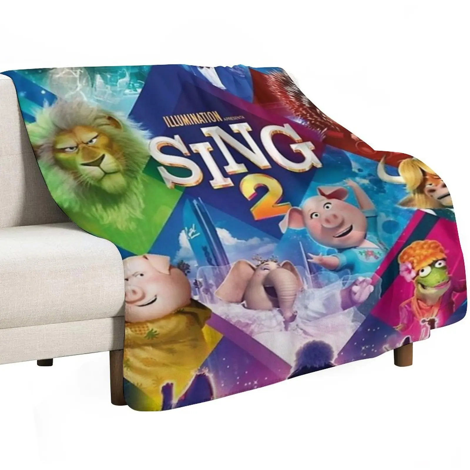 Movie Sing 2 Throw Blanket Thin Blankets Sofas Of Decoration for winter Luxury Brand Soft Beds Baby Blankets