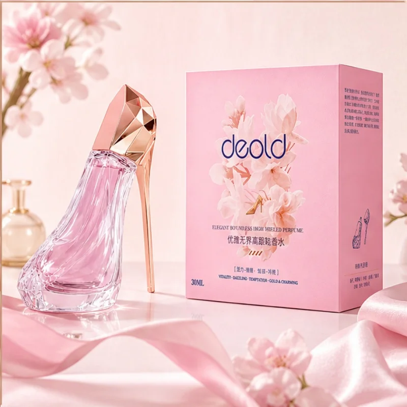Rose Gold High Heeled Shoes Perfume Spray