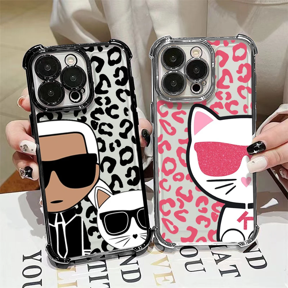 Image of Kreative Luxus-Handyhülle mit K-Karls-Muster und Galvanisierung für Samsung S26 S25 S24 S23 S22 S21 S20 FE Note20 Edge Plus Ultra 4G 5G