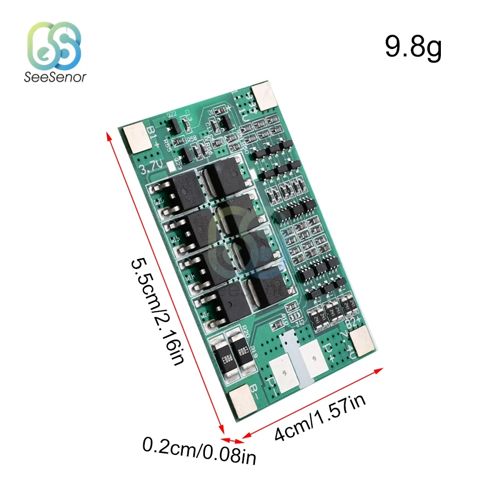 BMS 3S 12V 40A Balancer PCM 18650 Lithium Battery Protection Board 3S BMS Li-ion Charger Charging Module 12.6V for Drill Motor