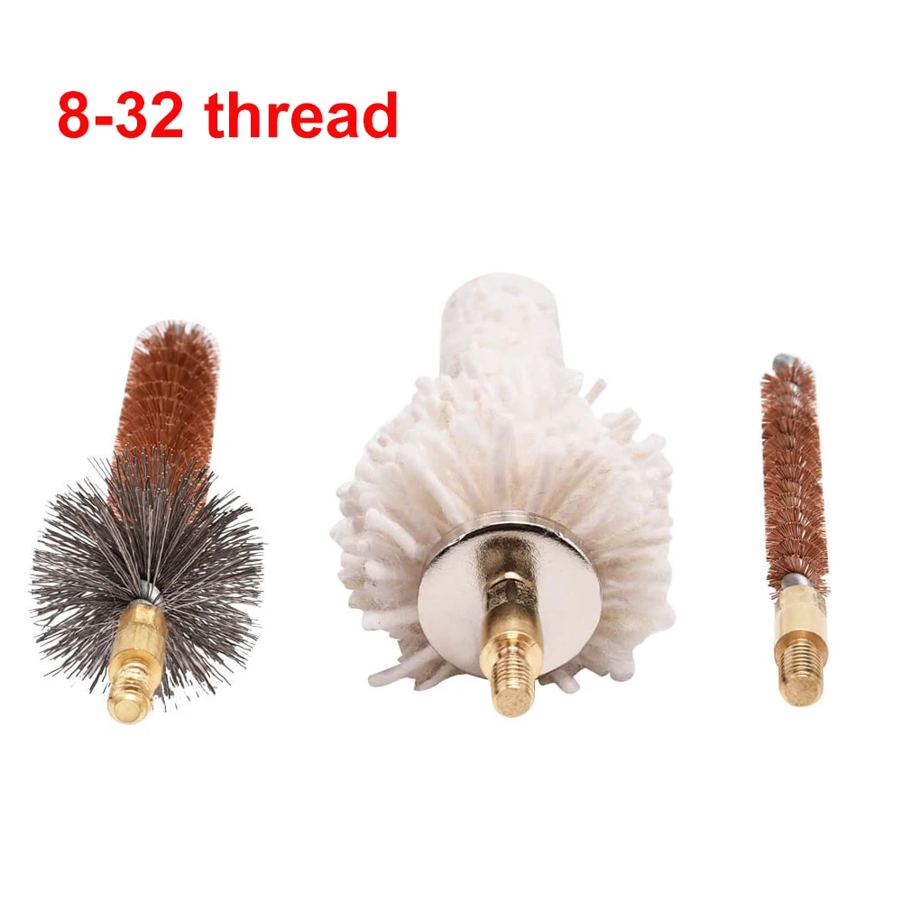 8Pcs/Set Gun Cleaning Kits Bronze Bore Brush/Chamber Brush/Chamber Mop/Star Chamber Cleaning Pads for 0.223Cal/0.3Cal