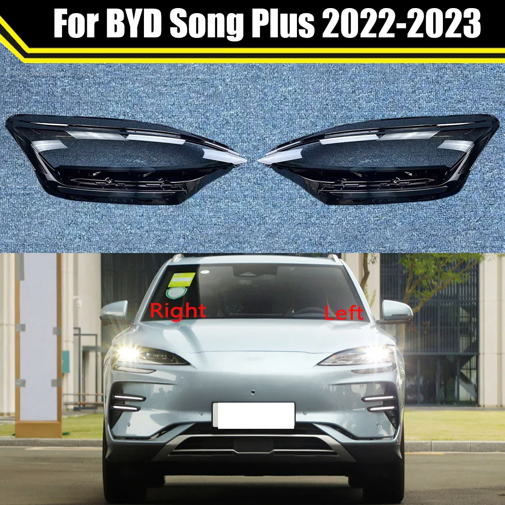 

Front Car Headlight Cover For BYD Song Plus 2022 2023 Auto Headlamp Lampshade Lampcover Head Lamp Light Covers Glass Lens Shell