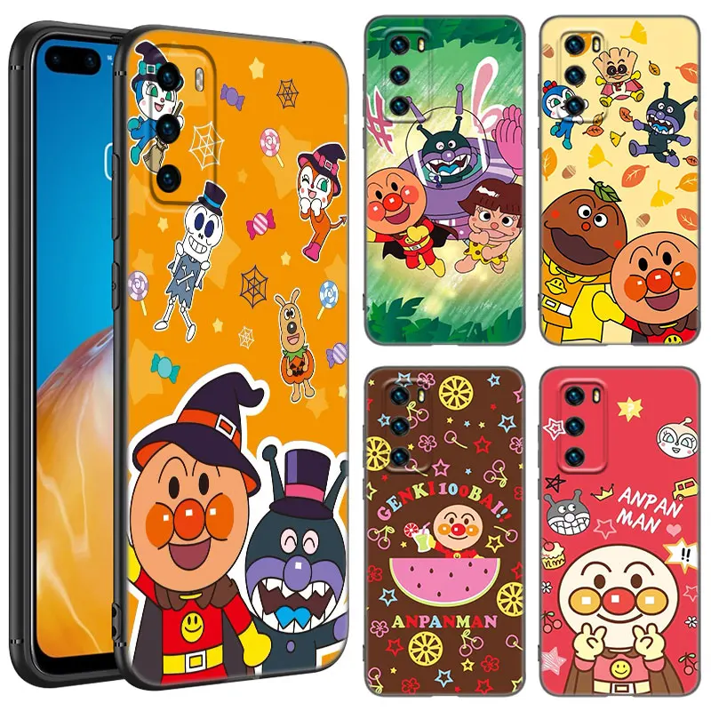 Fashion Anpanman Phone Case For Huawei Pura 70 Ultra P20 P30 P40 Lite P60 Art P50 Pro P50E P Smart 2018 2019 2020 2021