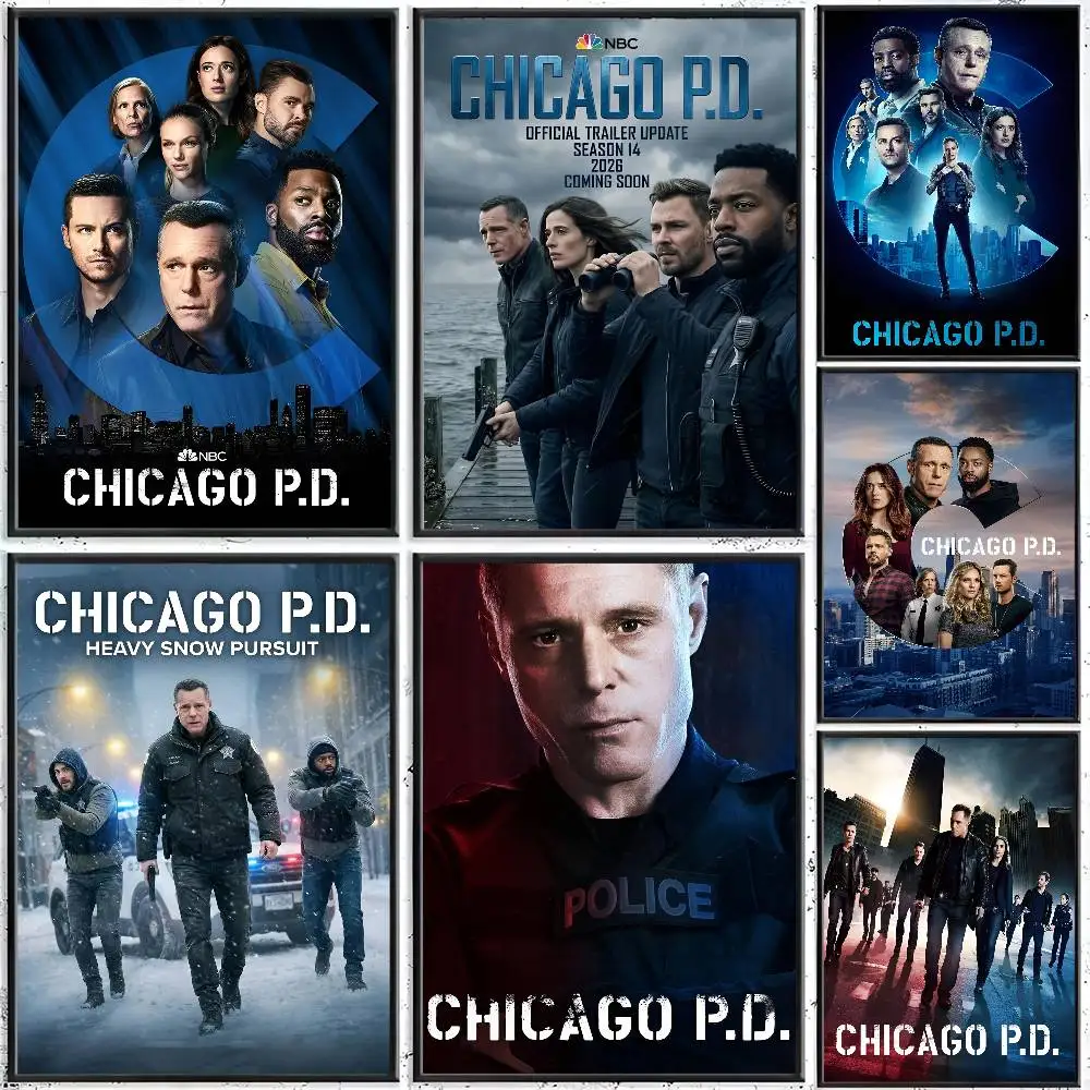 1pc Chicago P.D. Poster Sticker Print Waterproof Wall Art For Living Room Bedroom Home Decor