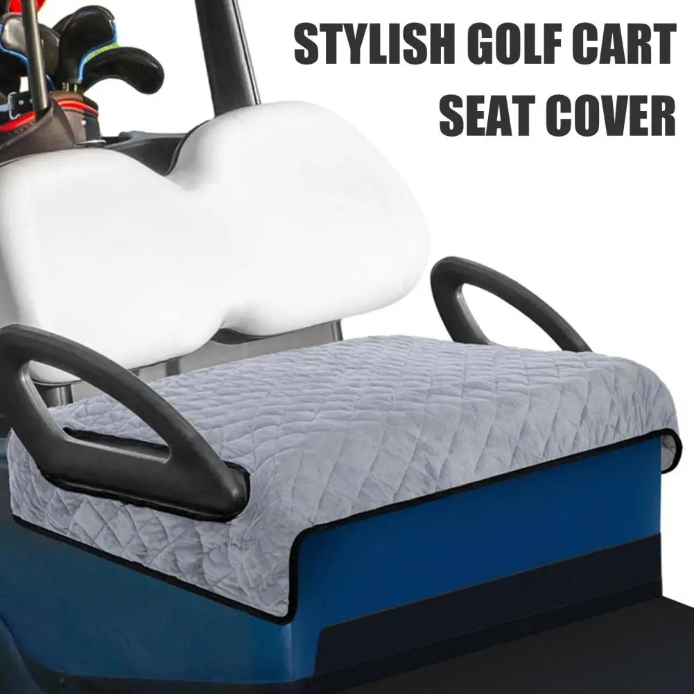 

Long-lasting Golf Cart Seat Cover Universal Golf Cart Seat Blanket Soft Velvet Golf Cart Seat Cover with Non-slip for Club for 2