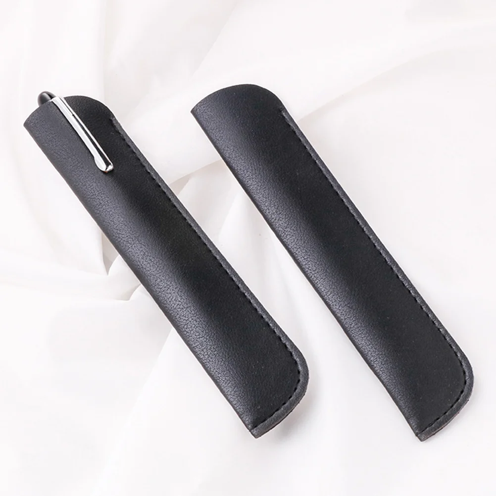 

12Pcs PU Pen Pouch Sleeve Portable Organizer for Stylus Ballpoint Fountain Pens Home Office School Pen Storage