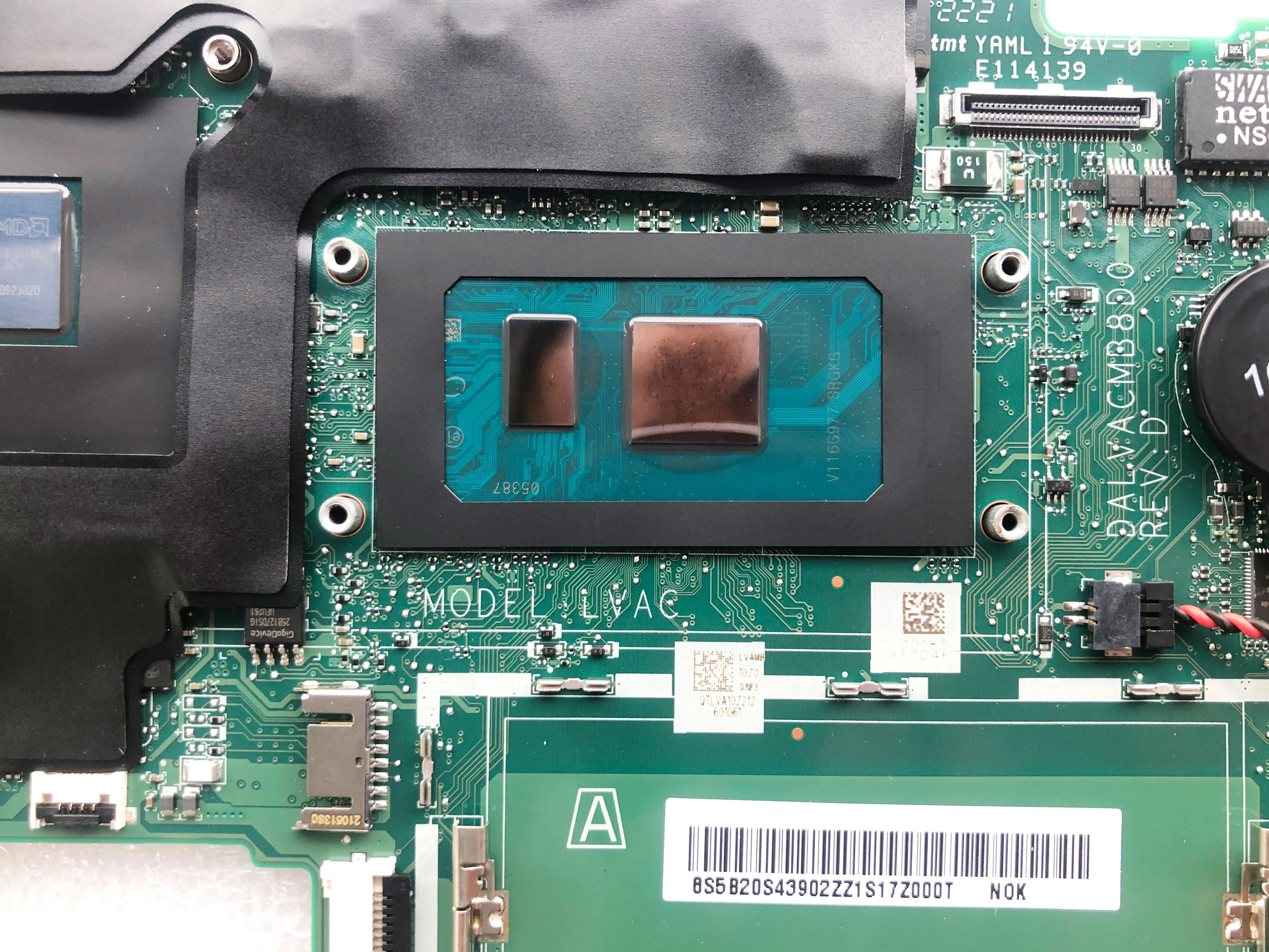 Imagem -03 - Placa-mãe do Portátil para Lenovo Thinkbook Thinkbook 14-iil 15-iil 2g Testado ok 5b20s43902 5b20s43867 Dalvacmb8d0 I51035g1 i3 1005g1