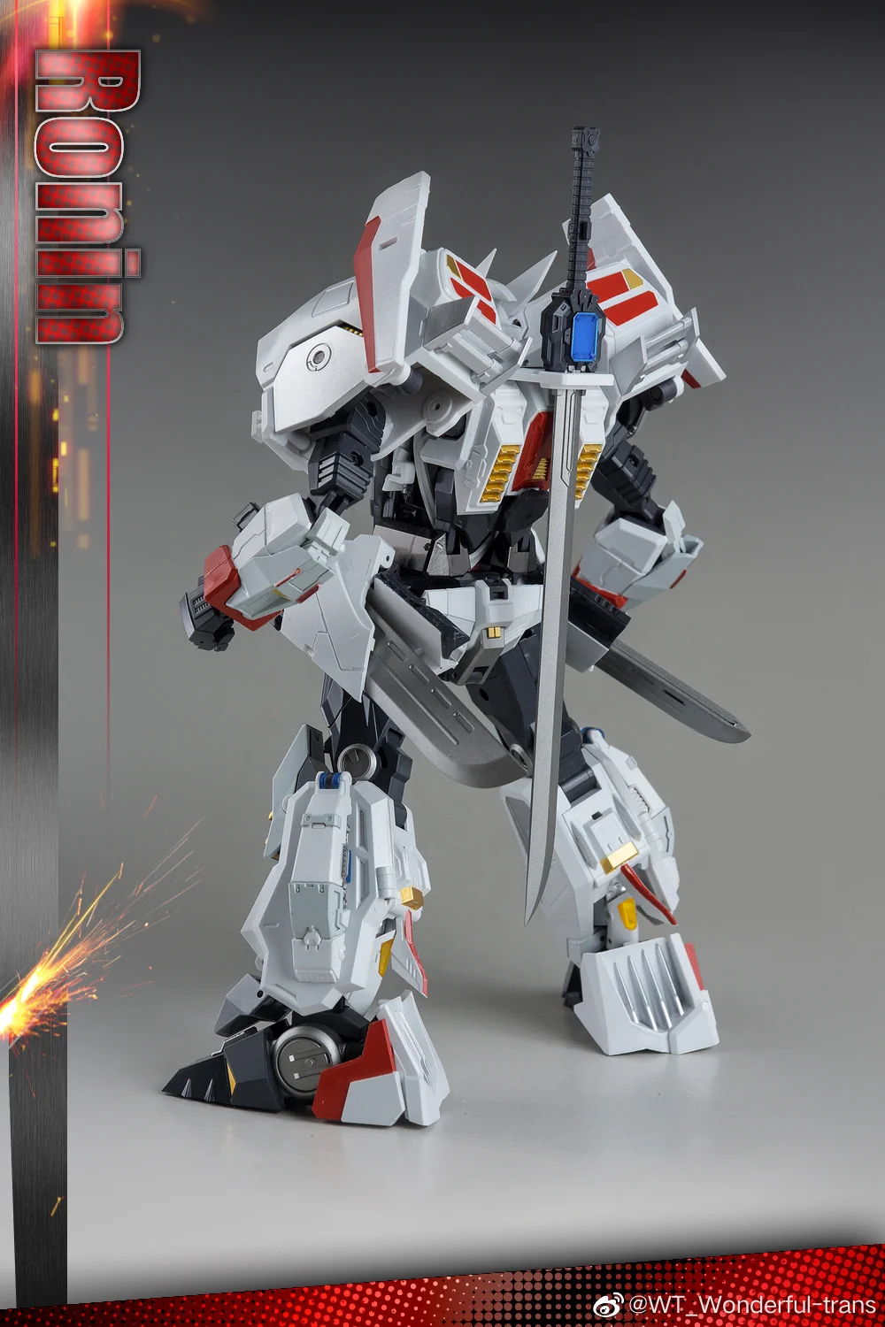 NEW Transformation Wonderful Trans WT01 WT-01 RONIN White Drift Robot Masterpiece Action Figure Toys With Box