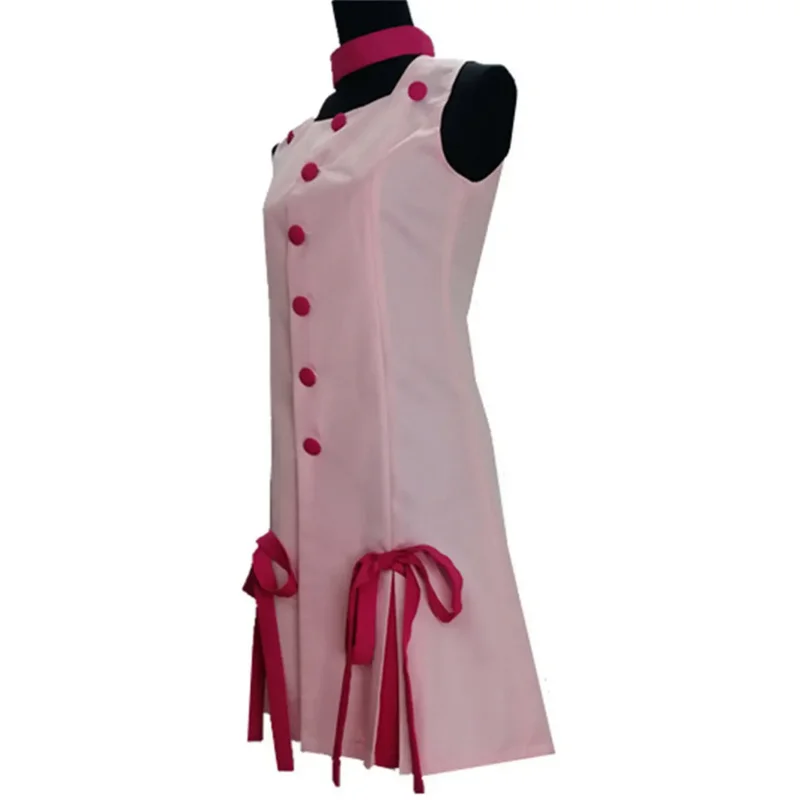 's Bizarre Adventure Movie Sugimoto Reimi Cosplay Costume Pink Dress