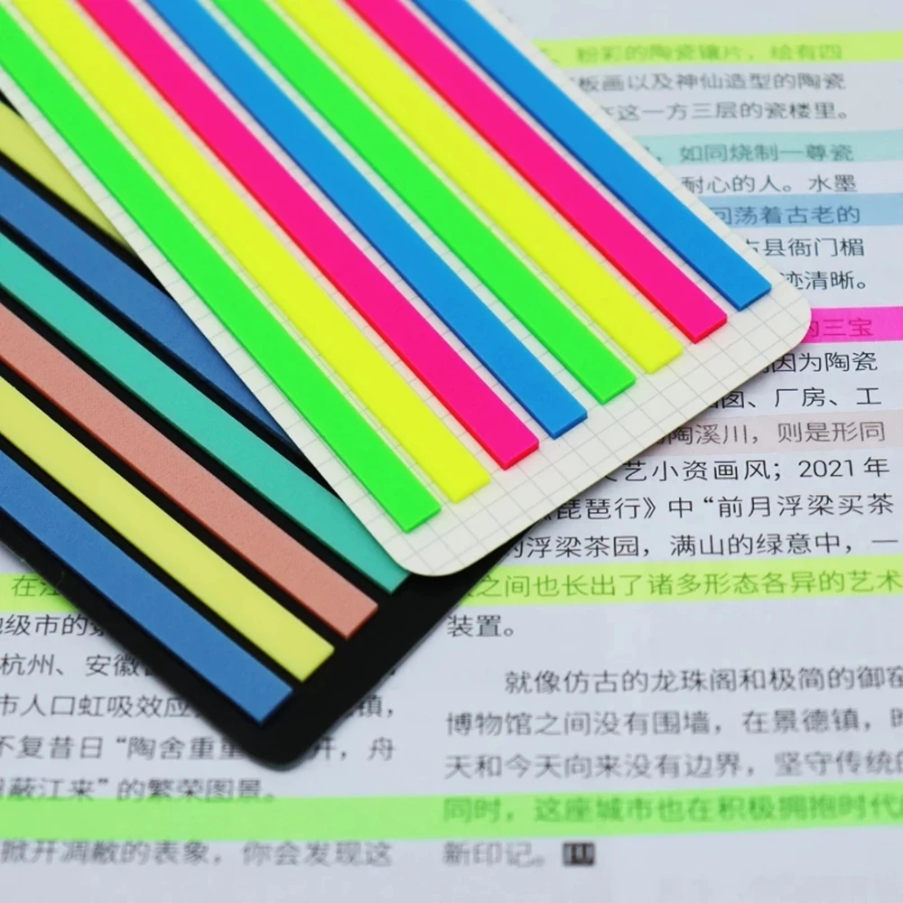 160 قطعة ملصقات ملونة شفافة الفلورسنت مؤشر علامات أعلام مثبت ملاحظة القرطاسية الأطفال الهدايا اللوازم المكتبية المدرسية