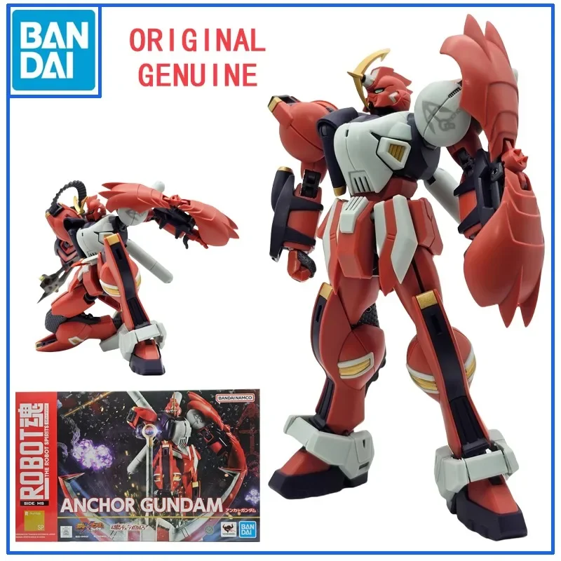 Bandai Original  THE ROBOT SPIRITS ANCHOR GUNDAM  Anime Action Figures Toys for Boys Girls kids Gift Collectible Model Ornaments