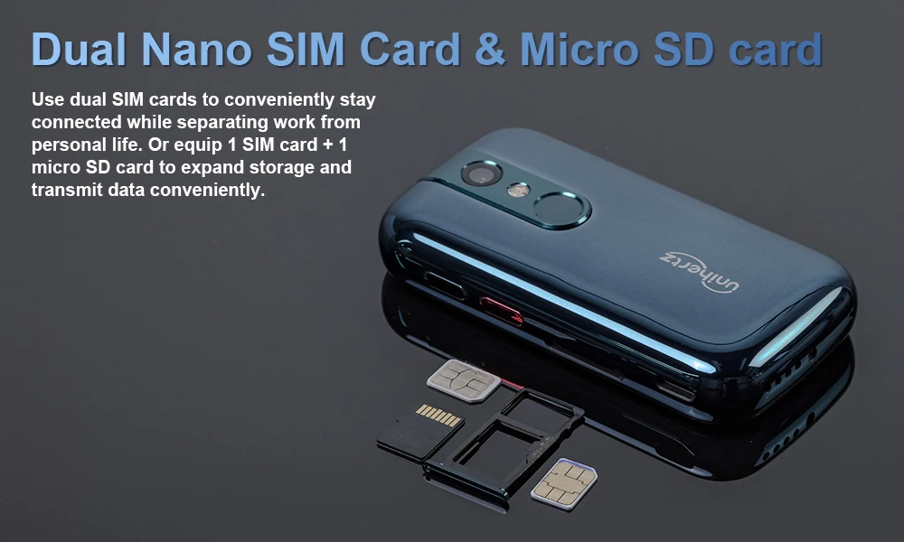 Unihertz Jelly 2 Mini Smartphone 6GB 128GB Android 11 Helio P60 Octa Core Unlocked NFC Cellphone 16MP Infrared Phone