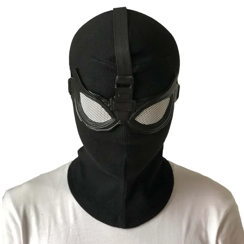 Masque d'araig dne de super-héros Peter Parker، زي furtif، casque noir، إكسسوارات أزياء de fête de mascarade d'hallo #3