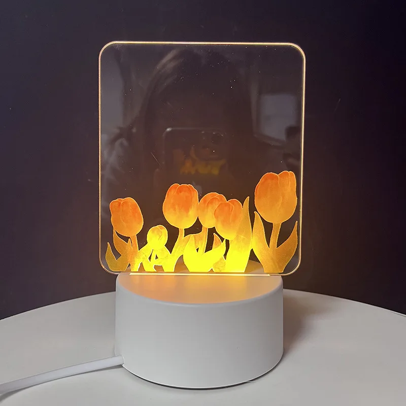 DIY mariposa 3D LED luz nocturna lindo dormitorio luces nocturnas decoración de la habitación de los niños regalo personalizado para mejores amigos artes y manualidades