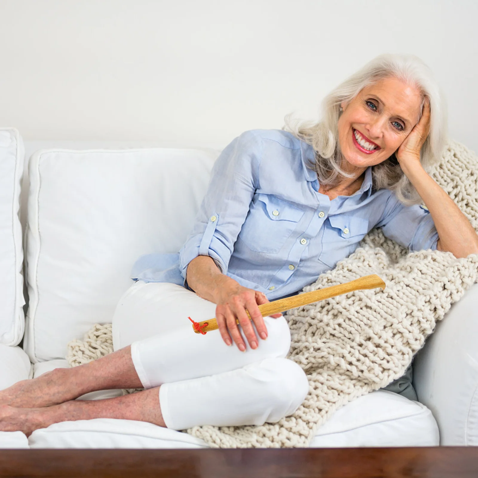 Massaggiatore per la schiena in legno, bastone per massaggio, manico robusto e antiruggine, massaggiatore per la schiena, per uso domestico e in viaggio