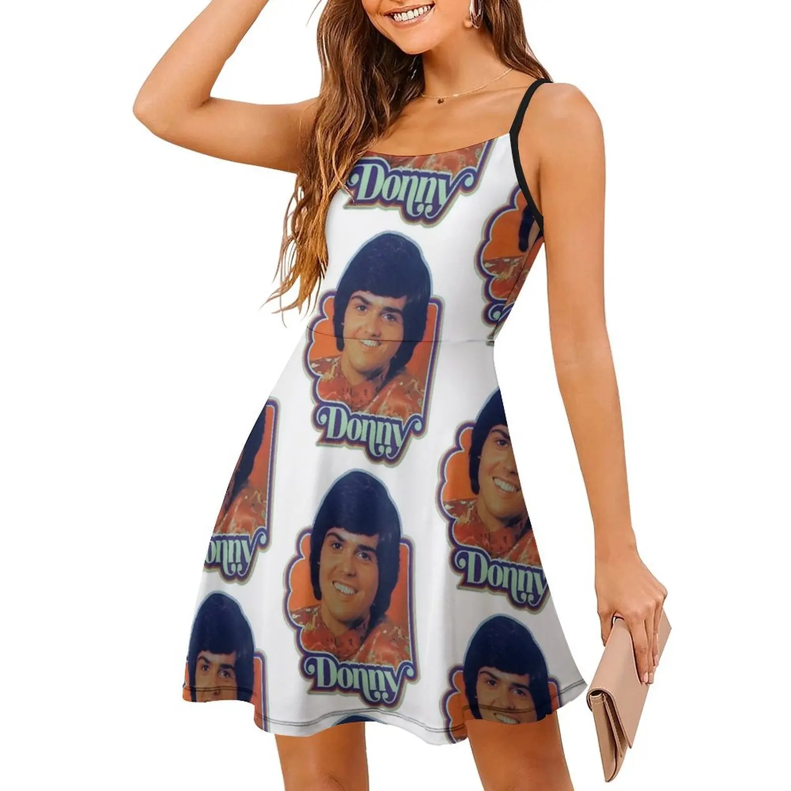 فستان حفلات نسائي من دوني 1976 ملابس نادي مطبوعة عصرية للسيدات Fuggin Teez 1970S دوني أوزموند ماري للسيدات #3