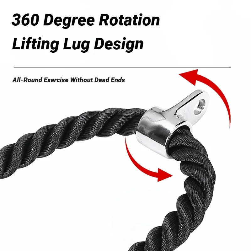 Biceps Training Gantry Frame Equipment Double Head Pull Rope Gym Accessories Triceps Lower Press Handle Tricep Laterals Muscle image 2