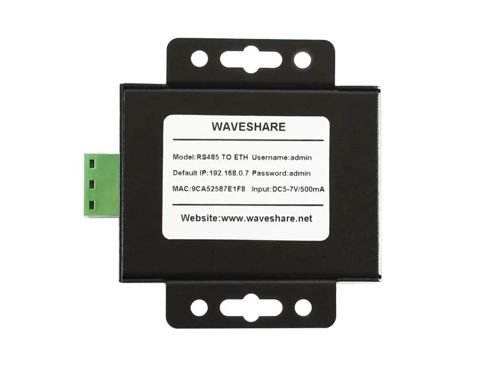 Waveshare RS485 to Ethernet Converter, Upgradable Cortex-M0 Processor, RS485 and RJ45 Port