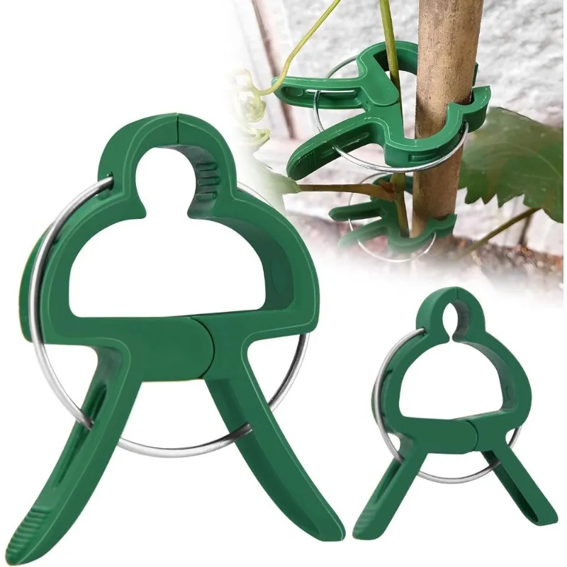 Reusable Adjustable Garden Plant Support Clips Stem Clamps for Tomatoes Durable Plant Ties for Gardening Growth and Training