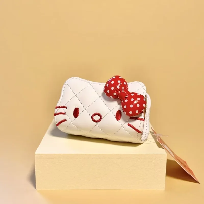 

Аниме-кошелек Sanrio Hello Kitty из ПВХ, в стиле мультфильма, милый белый кошелек для девочек-студенток, новинка 2026 года