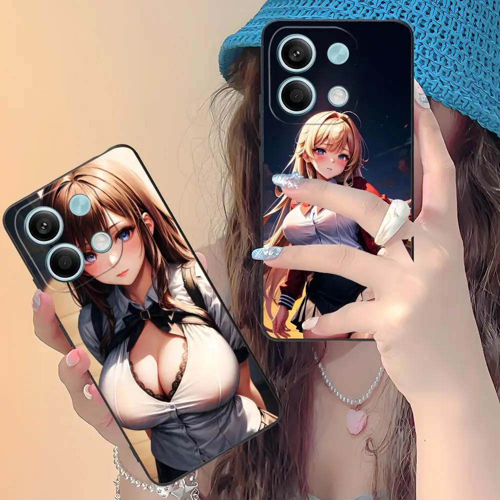 JK زي مدرسي فتاة جراب هاتف ل Xiaomi Redmi ملاحظة 14 13 12 11 S برو زائد 4G 5G الطباعة الملونة واقية غطاء الهاتف الذكي #4