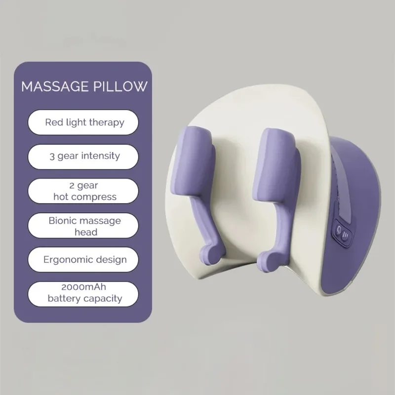 

【Best-selling】 2026 NEW Neck Cervical Massage Pillow Rechargeable 6D Ergonomic Neck And Shoulder Massager Knead Waist Leg Trapez
