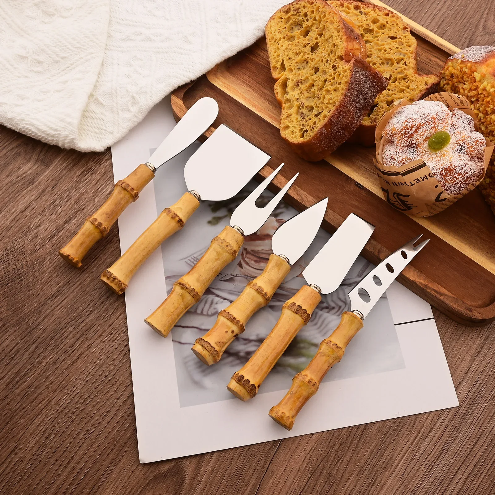 طقم سكاكين جبن 3/4/6/7 قطع بمق - مراجعة Kitchen Baking Utensil Set وسعره