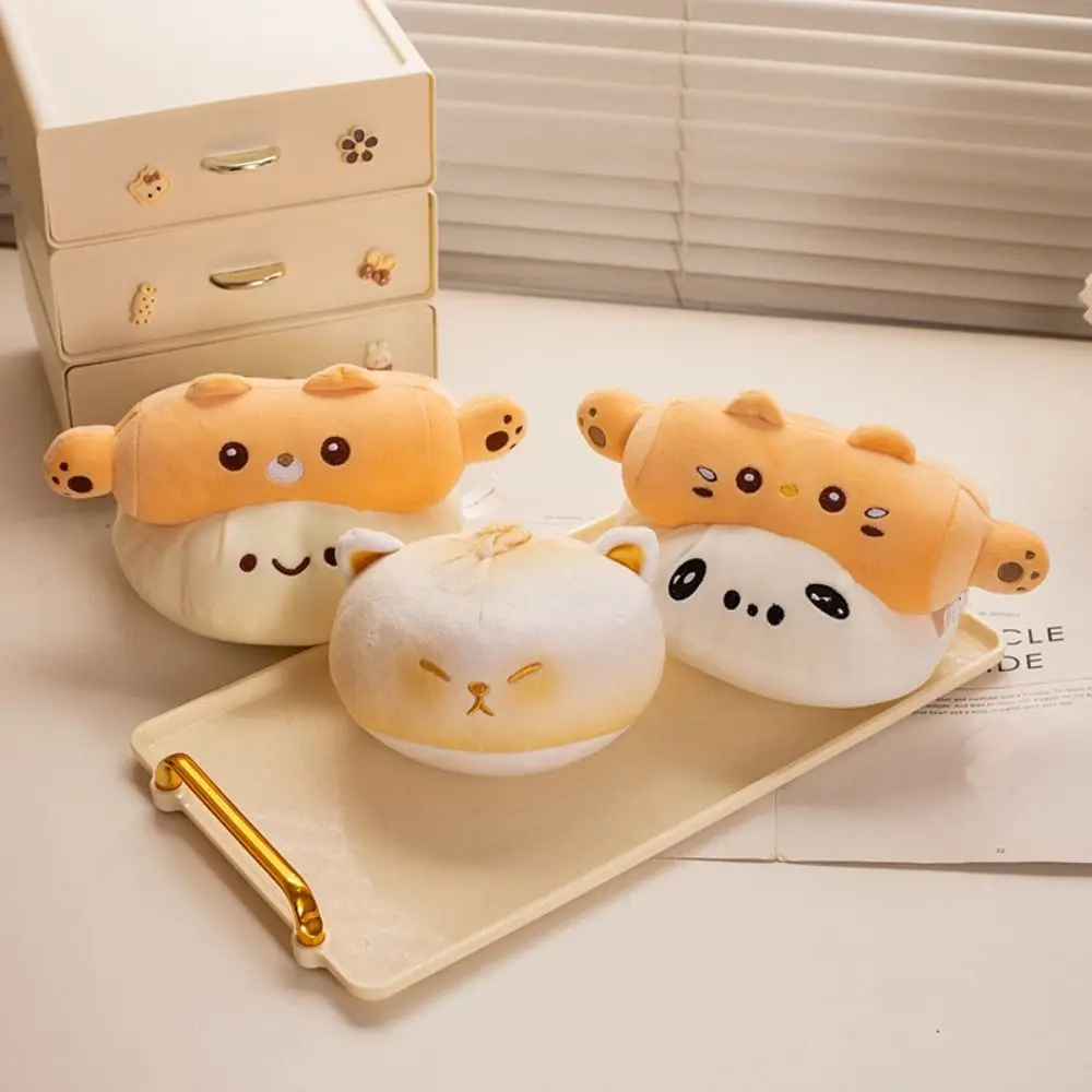 

Roasted Soft Rolling Pin Cat Plush Toys Big Eyes Smile Dough Cat Plush Doll Fluffy Cute Rolling Pin Dog Plush Doll Home Decor
