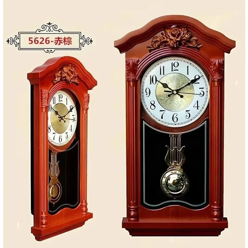 Limited Offer Home Schedule Wall Clock European Retro Pendant Clock Modern Design Living Room Decoration