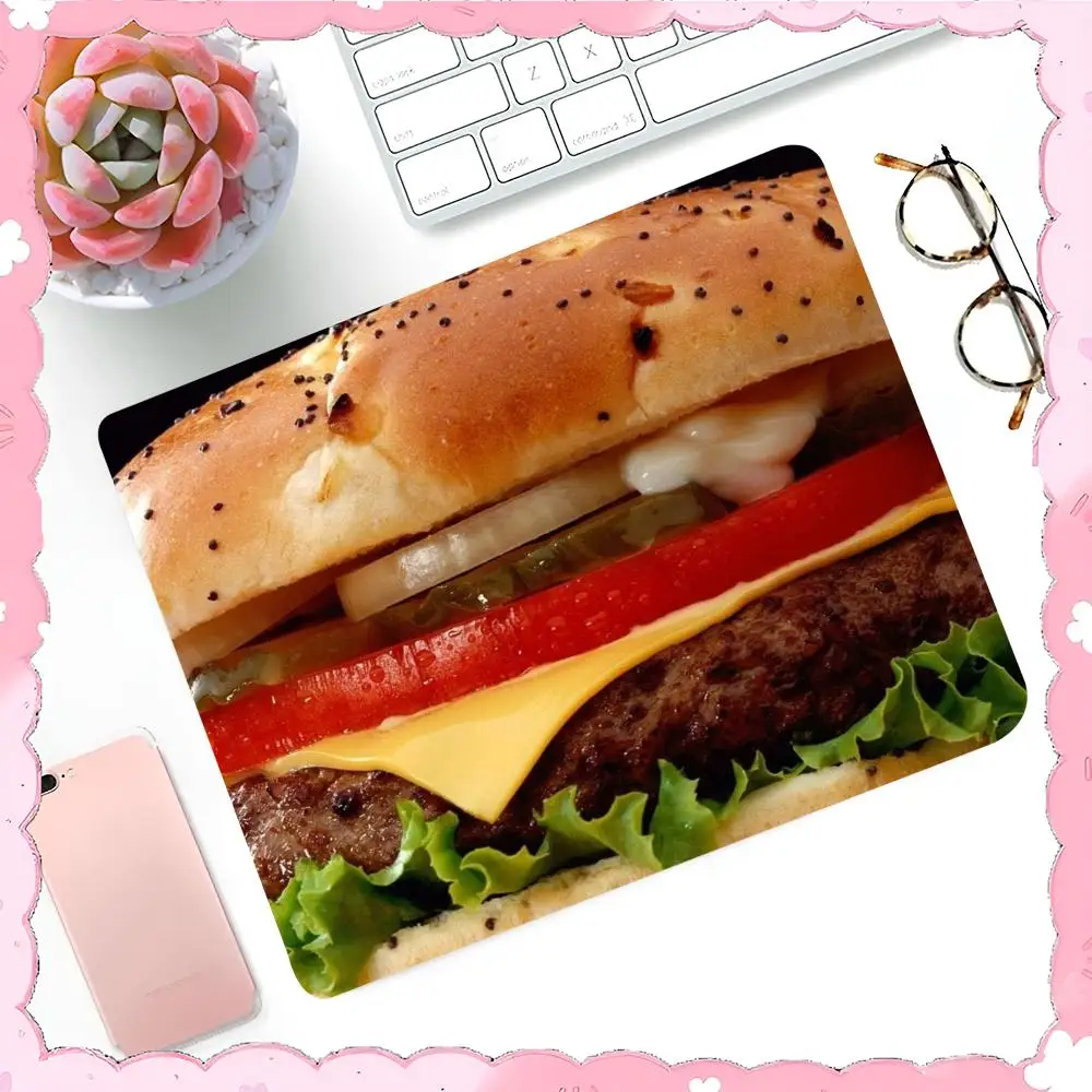 National Cheeseburger Day Mouse Pad E-sports players  Mat Deskmat Keyboard mause pads Game Keyboard Pad Gamer Desktop Accessorie