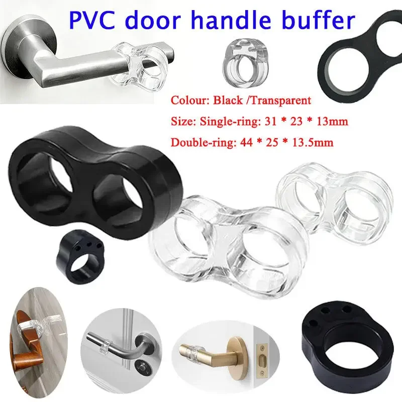 5Pcs Door Stopper Bumpers PVC Door Handle Buffer Wall Protection Pad Anti Collision Guard for Furniture Door Knob Shockproof