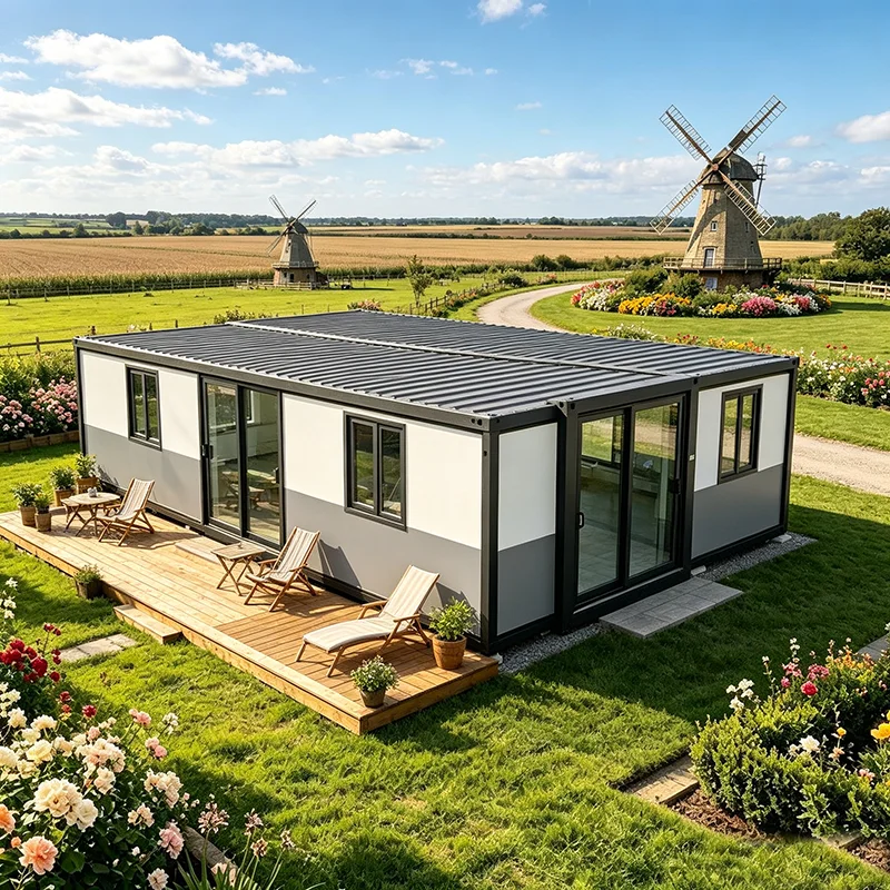 Shipping Container Home Waterproof Foldable Module Convenient for Global Shipping