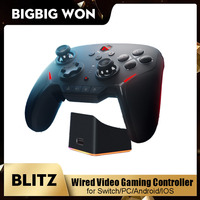 BIGBIG WON Blitz Wired Game Gamepad Bluetooth E-Sport Video Gaming Controller with Charger Base for Switch/PC/Android/IOS