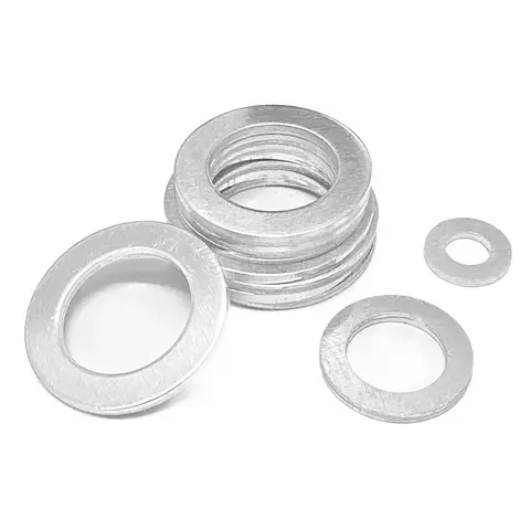 185 st. aluminiumbrickor, sortimentskit, aluminiumbrickor, M5 M6 M8 M10 M12 M14 M16 bricka, platt ring, packningsringar 8 best sales delar tvättmaskin - №1