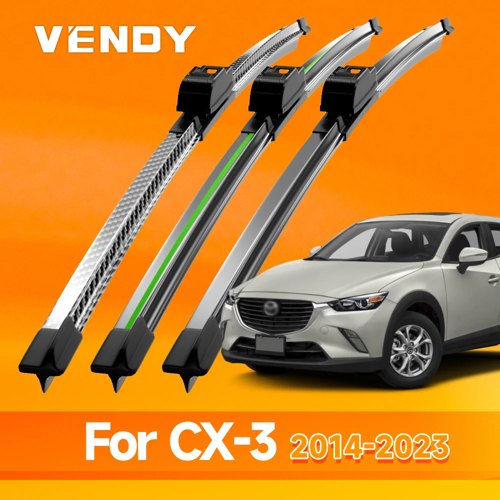 2pcs For Mazda CX-3 CX3 CX 3 2014-2023 Front Windshield Wiper Blades Windscreen Window Accessories 2015 2017 2018 2019 2020 2021