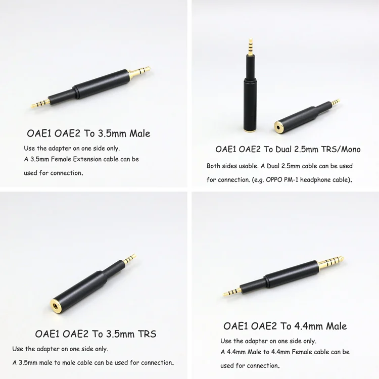 Headphone Cable Converter 3.5mm 2.5mm Male To Female Jack Adapter For DROP + Grell OAE1 OAE2 Earphone