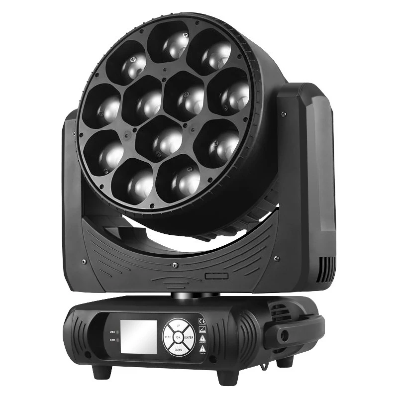 12 bee eyes focusing dyeing lights, clear bar dyeing, wedding live broadcast stage shaking head dyeing lights