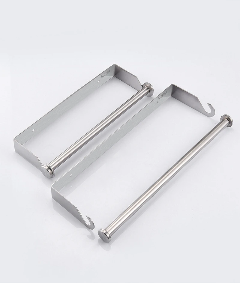 Rolo de papel titular aço inoxidável filme aderente toalheiro cozinha toliet tecido cabide organizador parede bancada prateleira armazenamento