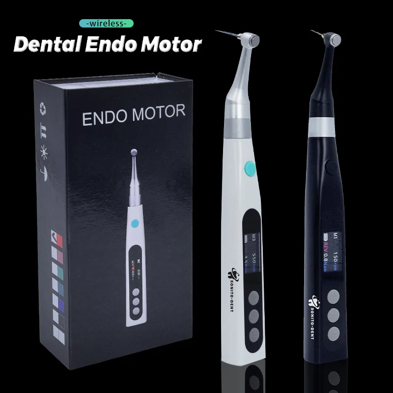 

Dental Wireless Endo Motor Smart Root Canal Therapy with LED Lamp 16:1 Standard Contra Angle Endodontic Dentistry Tool