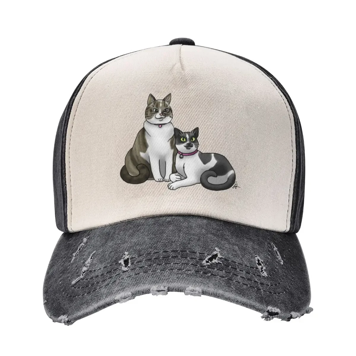 Cat - Custom - Lily and Judy Baseball Cap Rave cute Men Hats Women's