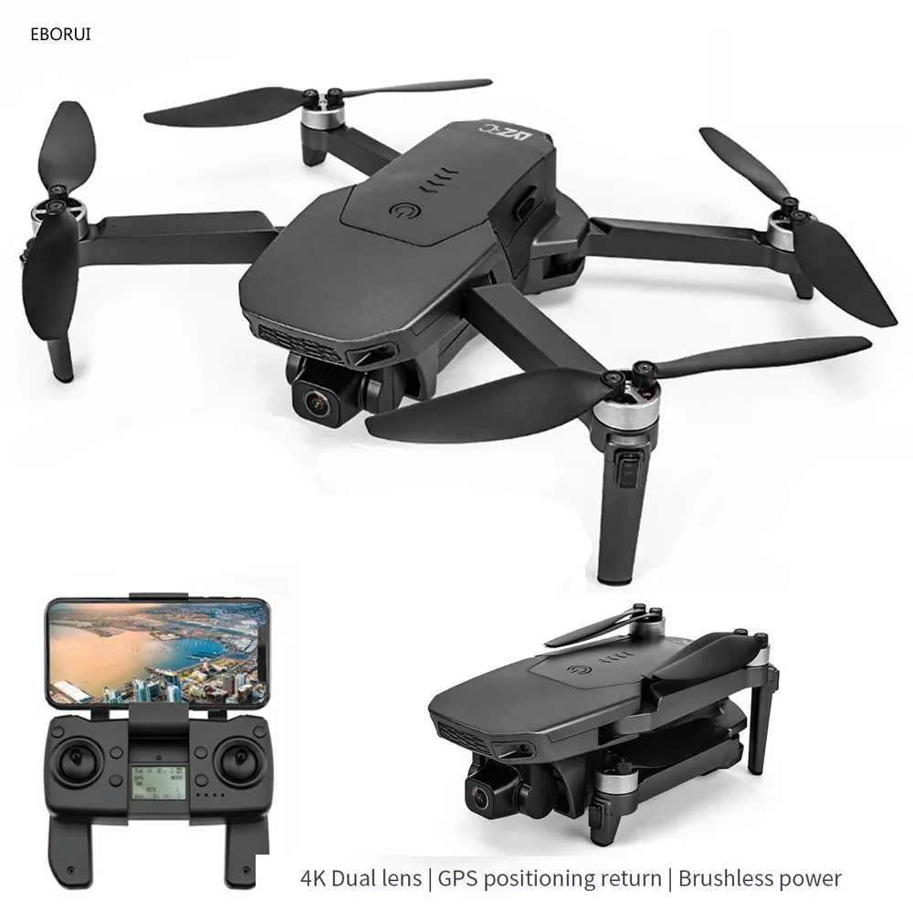 

EBORUI L300 GPS RC Drone Brushless Motor WiFi FPV 4K ESC Camera GPS Auto Return Follow Me Gesture Photo RC Quadcopter Drone