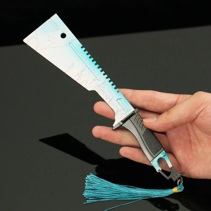 New 22cm Arena Breakout Game Peripherals Snow Wolf Survival Knife Melee Weapos Model Desktop Alloy Ornaments Collection Crafts