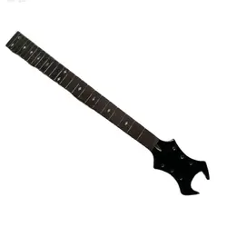 Horn Electric Guitar Neck with Rose Wood Fingerboard Black Gloss Paint Customizable in Other Colors
