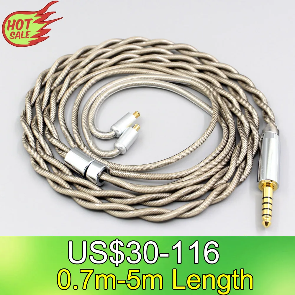 Type6 756 core 7n Litz OCC Silver Plated Earphone Cable For Audio Technica ATH-CKR100 CKR90 CKS1100 CKR100IS CKS1100IS LN007813